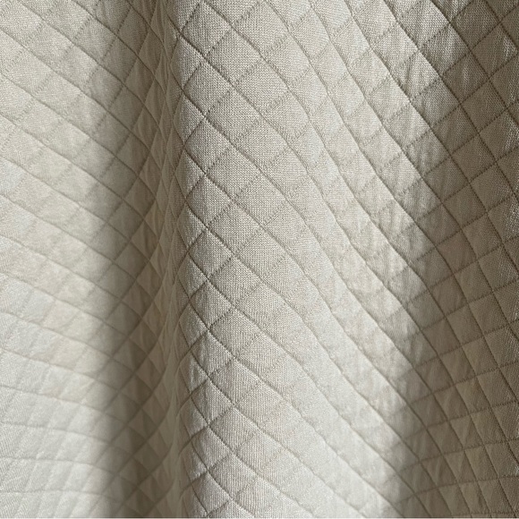 NWT Apricot Textured Top With Plaid Sleeves, Casual, Long Sleeve Blouse - Picture 8 of 11